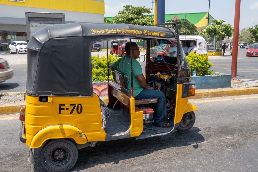 Mini-Taxis sind im Süden Mexikos sehr beliebt.