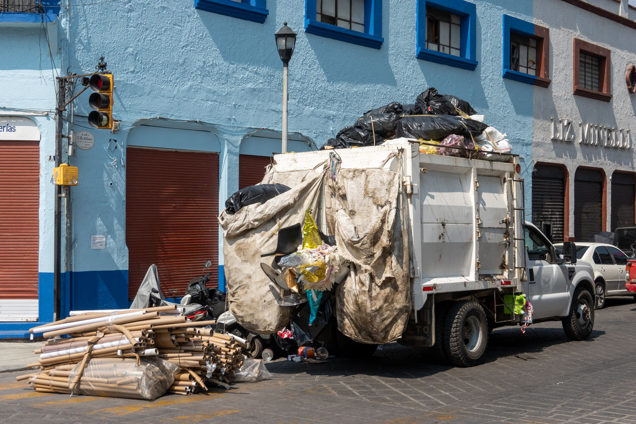 Müllabfuhr in Oaxaca