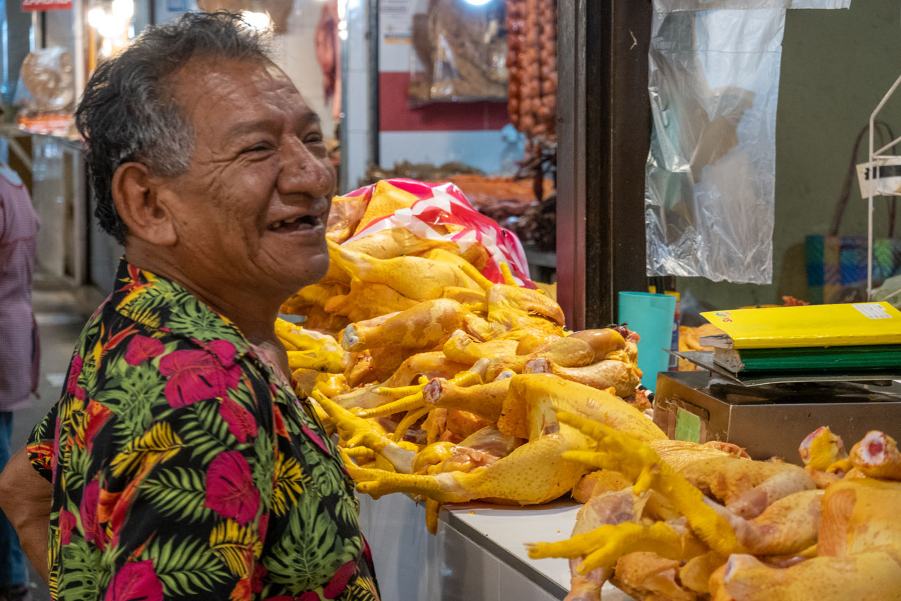 Pollos im Mercado Benito Juárez