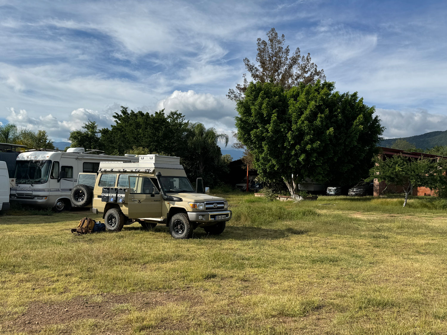 Unser Landcruiser nach 5 Monaten im Storage bei Oaxaca