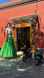 Eingang zu einer Galerie in Oaxaca