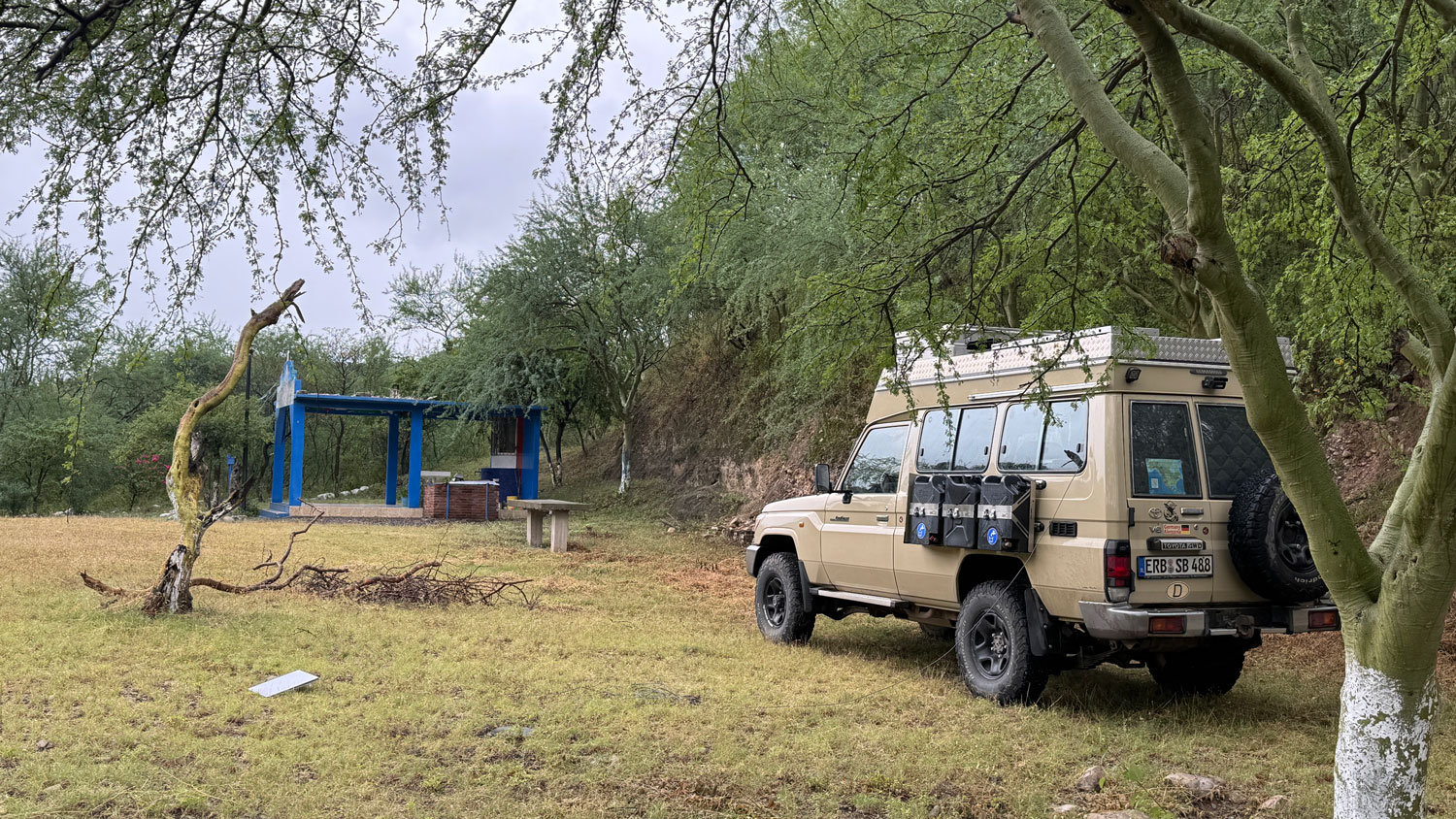 Übernachten bei einer Kapelle im Canon Alas Verdes auf dem Weg nach Tuxtepec