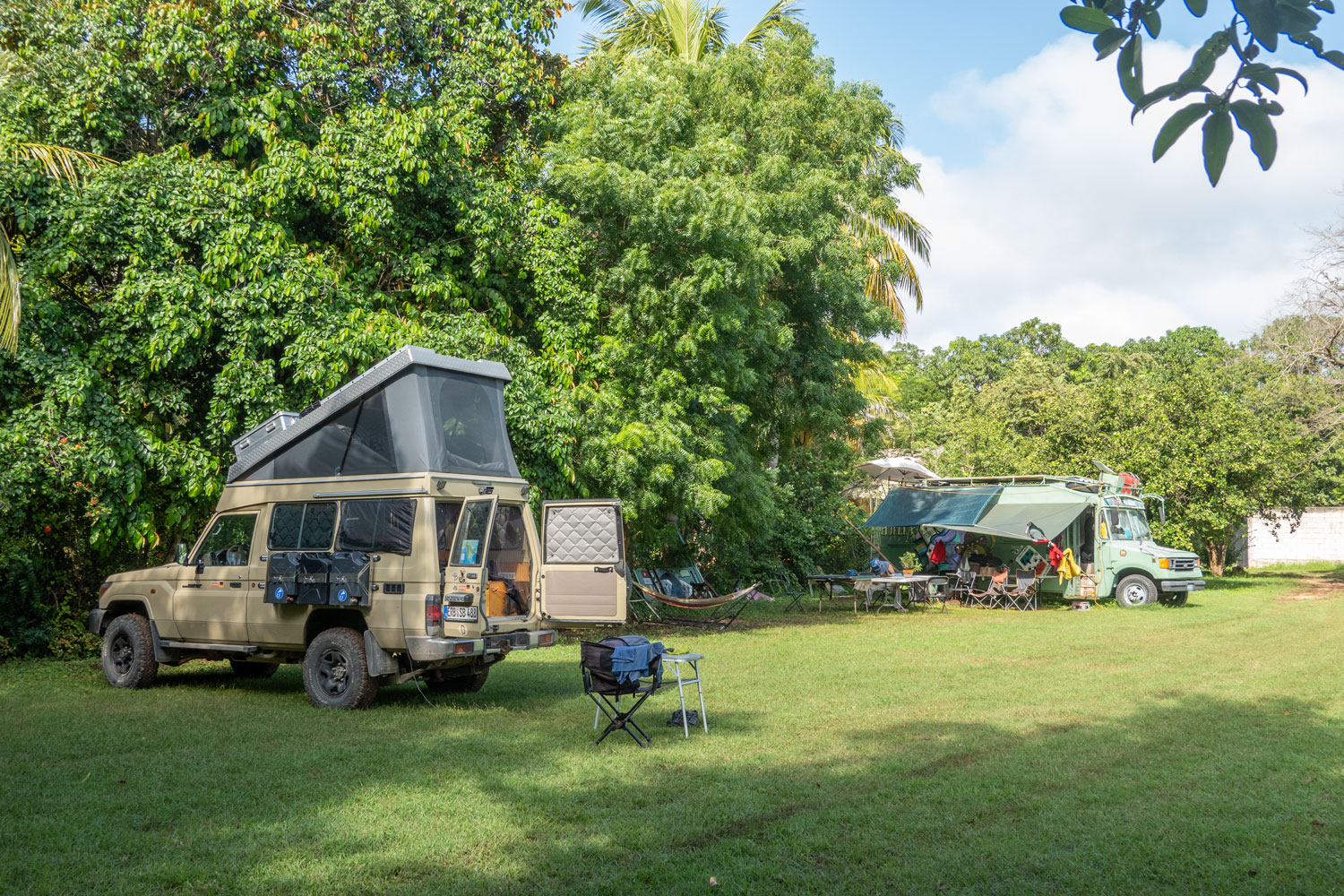 Camping am Schwimmbad in Campeche