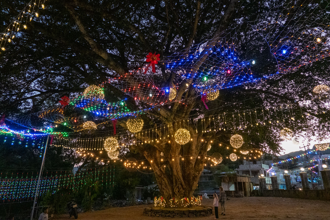 Weihnachtsschmuck in San Marcos