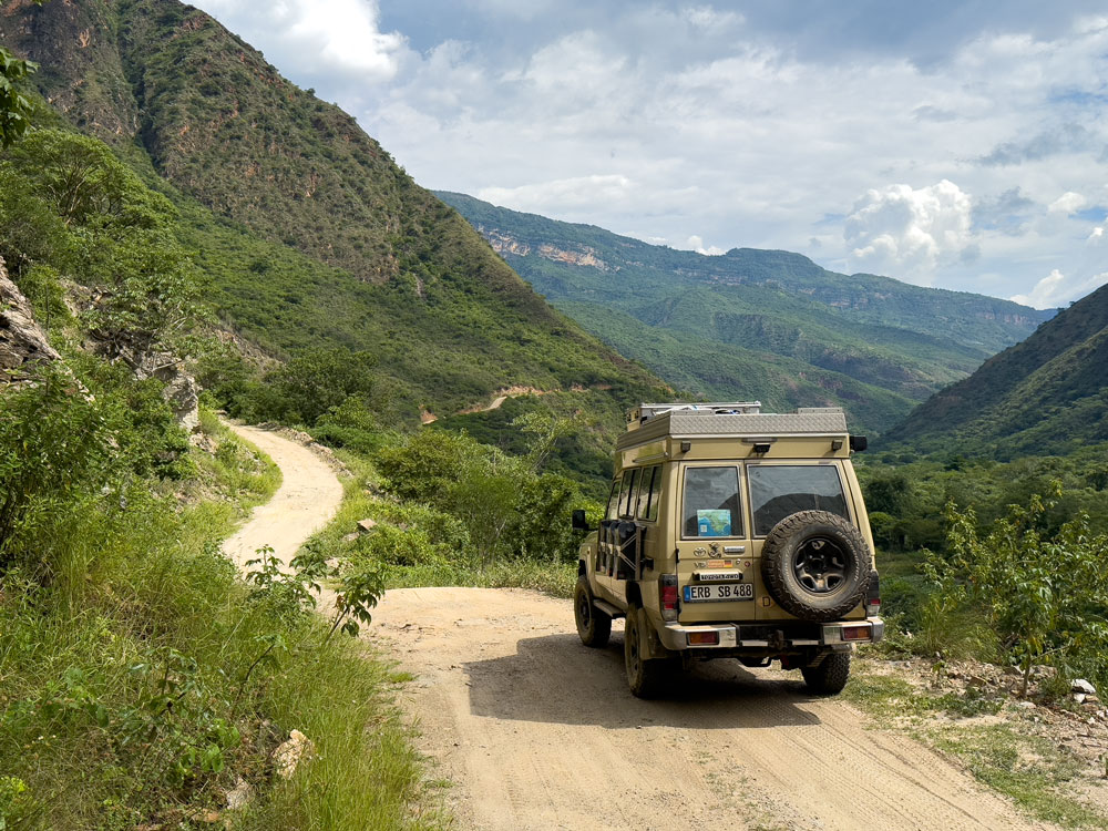 Auf Dirtroads durch den Canon del Chicamocha