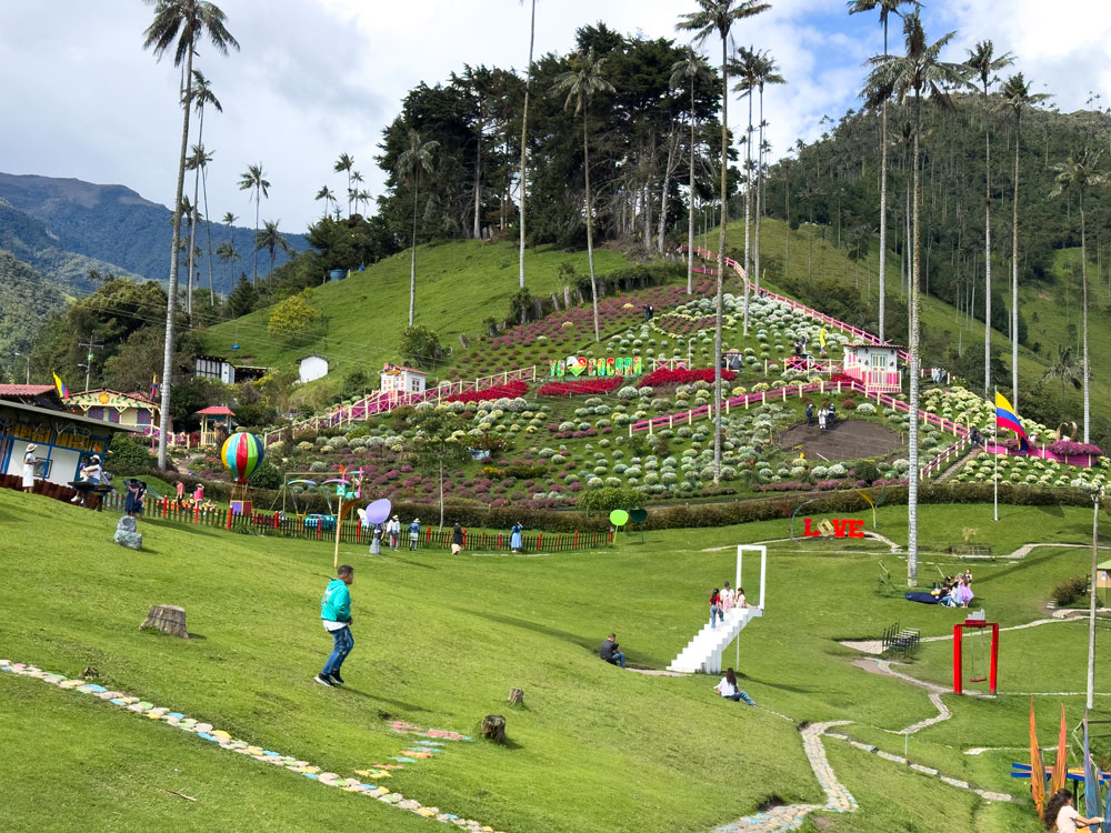 So mag man es in Kolumbien - Eingang zum Palmenhain im Valle Cocora