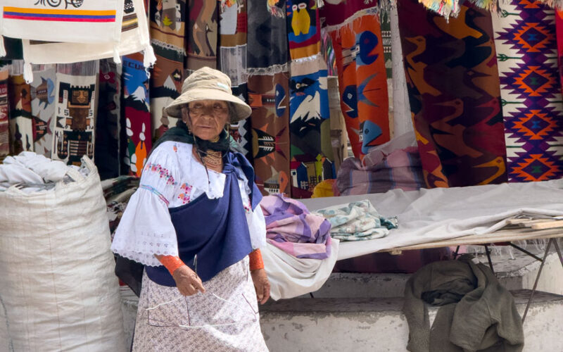 Auf dem Markt in Otavalo