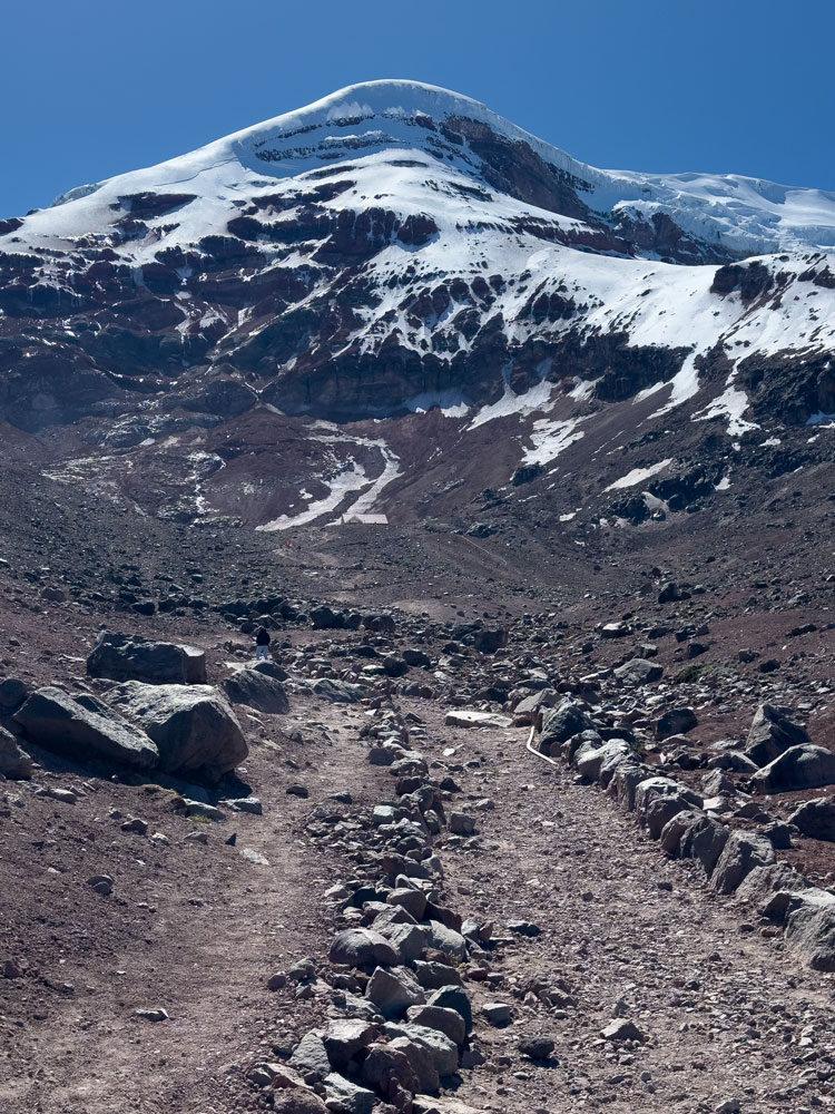Wanderung zum Refugio Whymper am Chimborazo