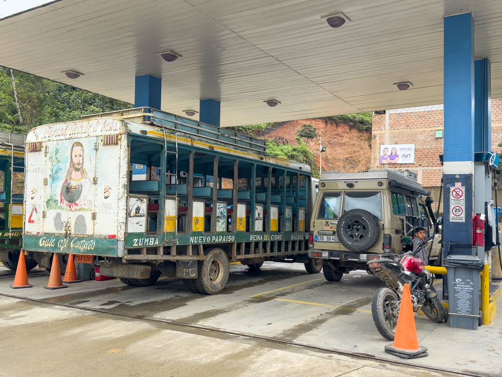 Letzter Tankstopp in Equador