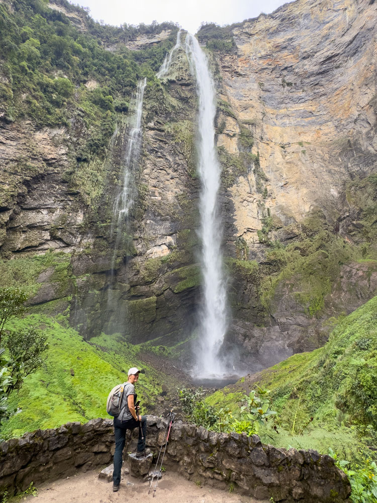 Untere Fallstufe des Wasserfall Gocta
