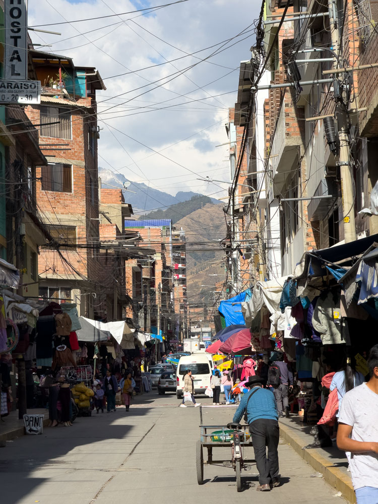 Einkaufsstraße in Huaraz