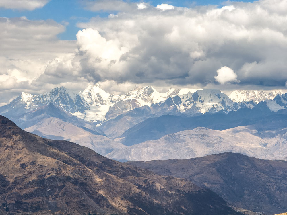 Blick zurück auf die Cordillera Huayhuash