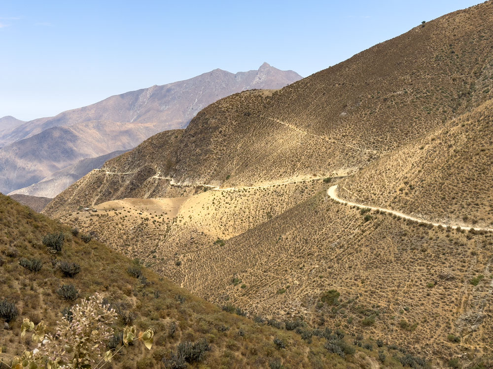 Piste Ruta 1297, Abfahrt in den Cañon Rio Patavilca