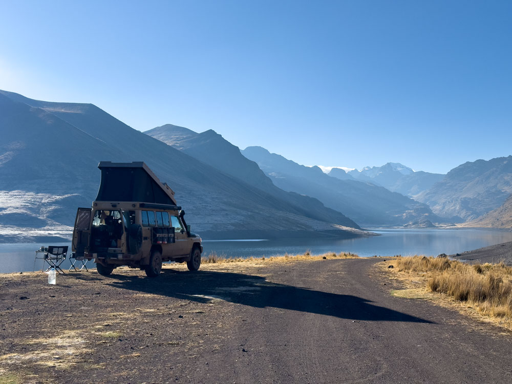 Übernachtung an der Laguna Yuracmayo