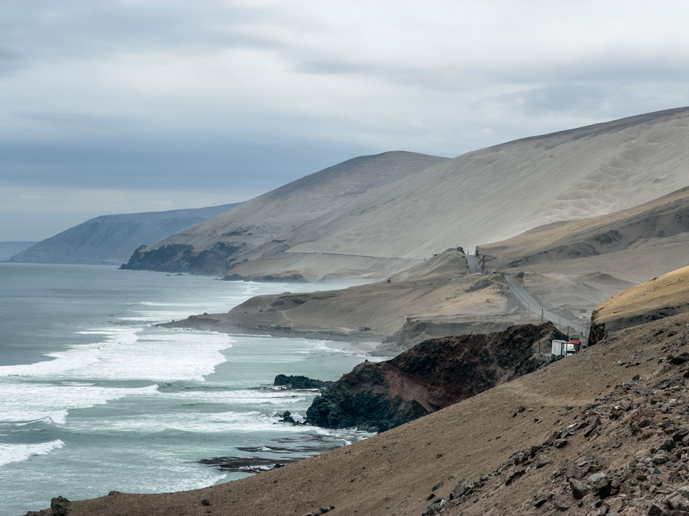 Panamericana an der Küste