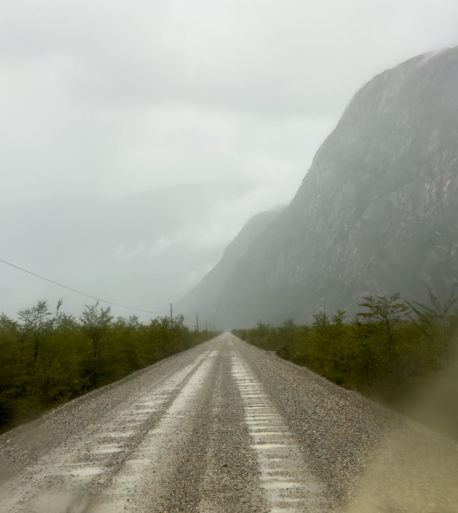 Rückfahrt nach Cochrane bei Dauerregen