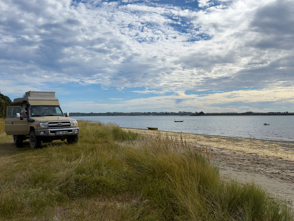 Stellplatz am Meer bei Caulin