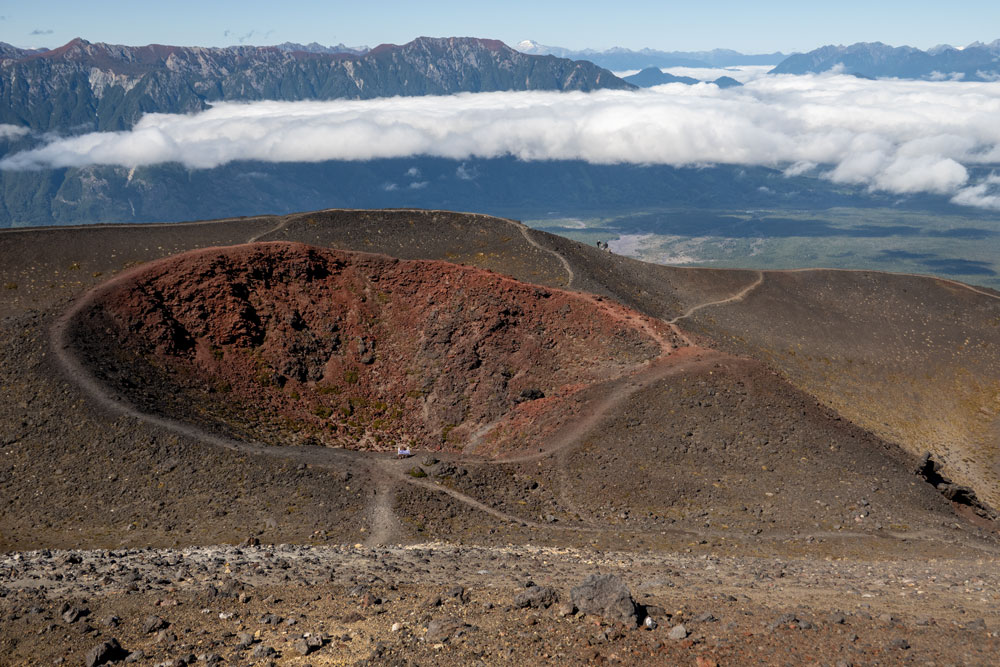 Der Rote Krater beim Vulkan Osorno