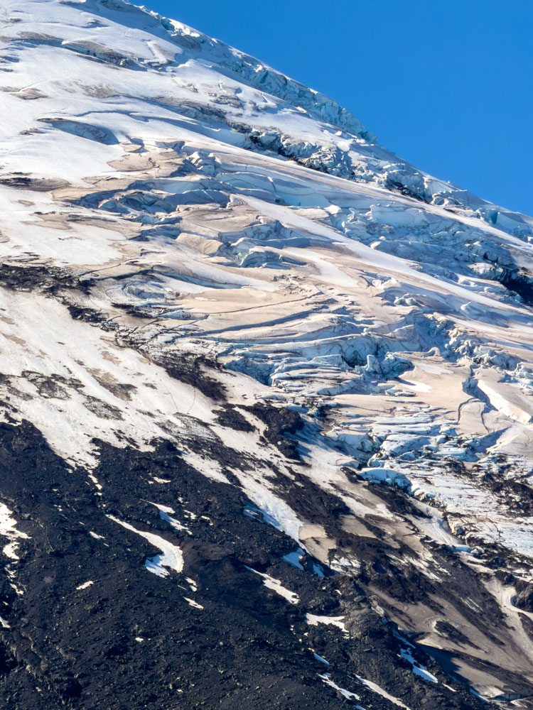 Gletscher auf dem Gipfel des Vulkan Osorno