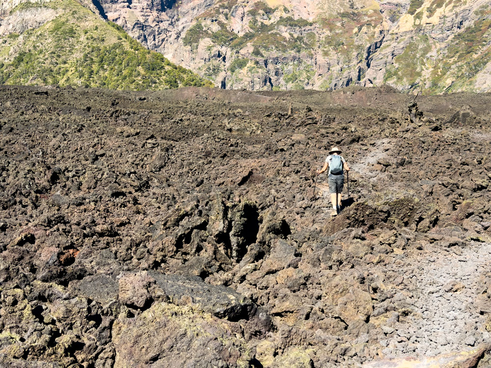 Wandern des Sendero Sierra Velluda im Parque Nacional Laguna del Laja