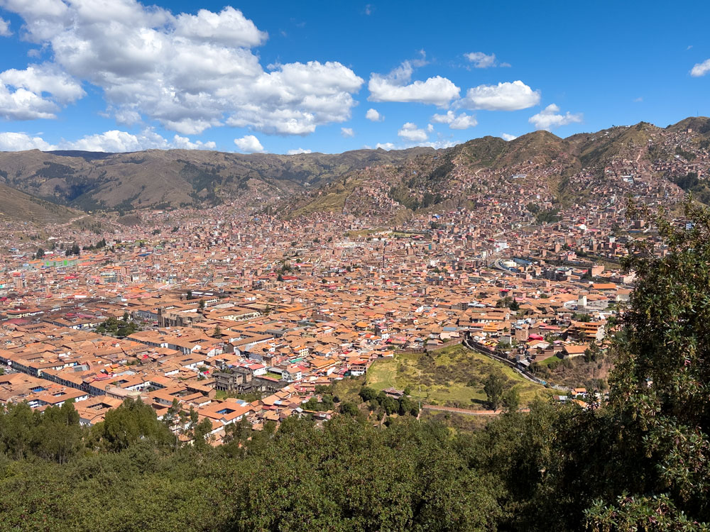 Blick auf die Altstadt von Cusco