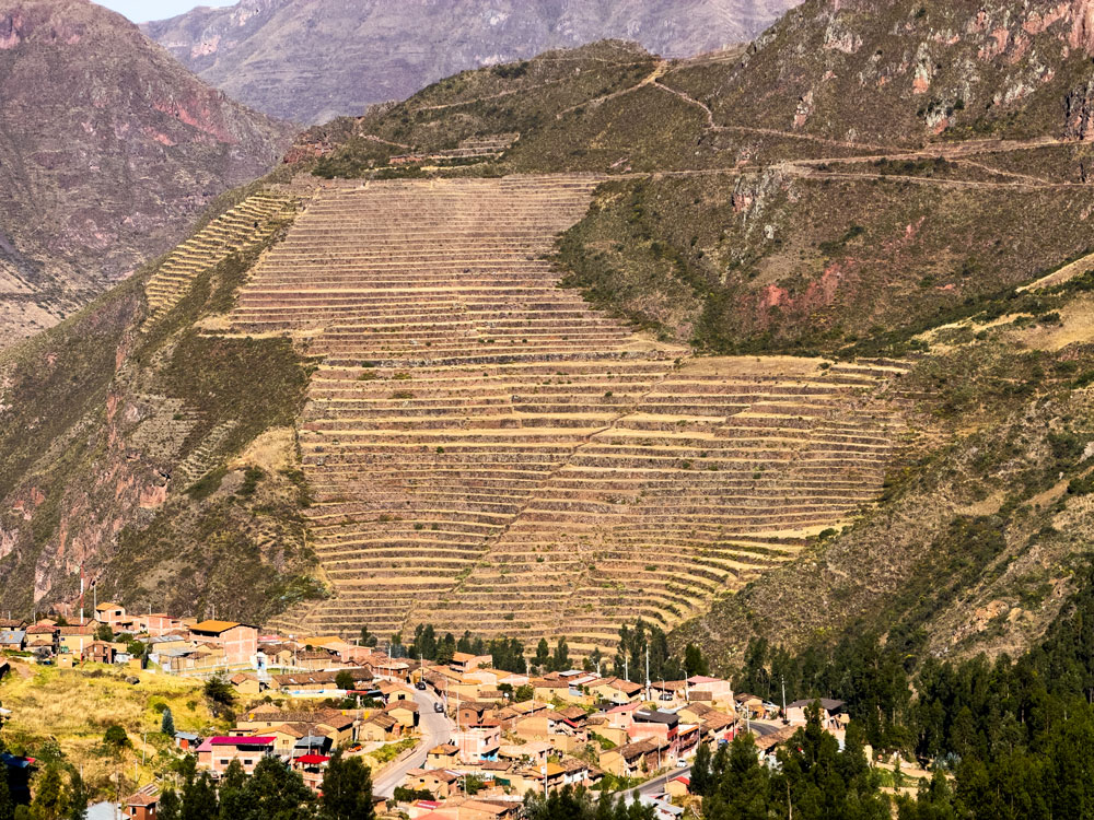 Inkastätte Pisac - Terassenfelder