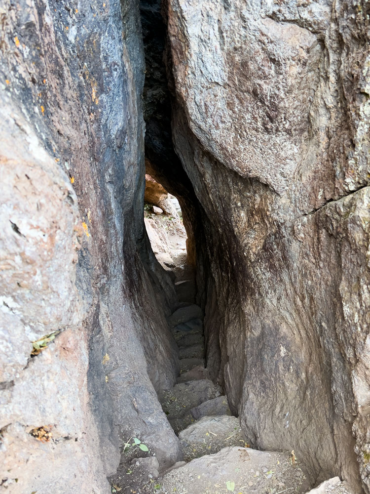 Inkastätte Pisac - Tunnel zur unteren Siedlung