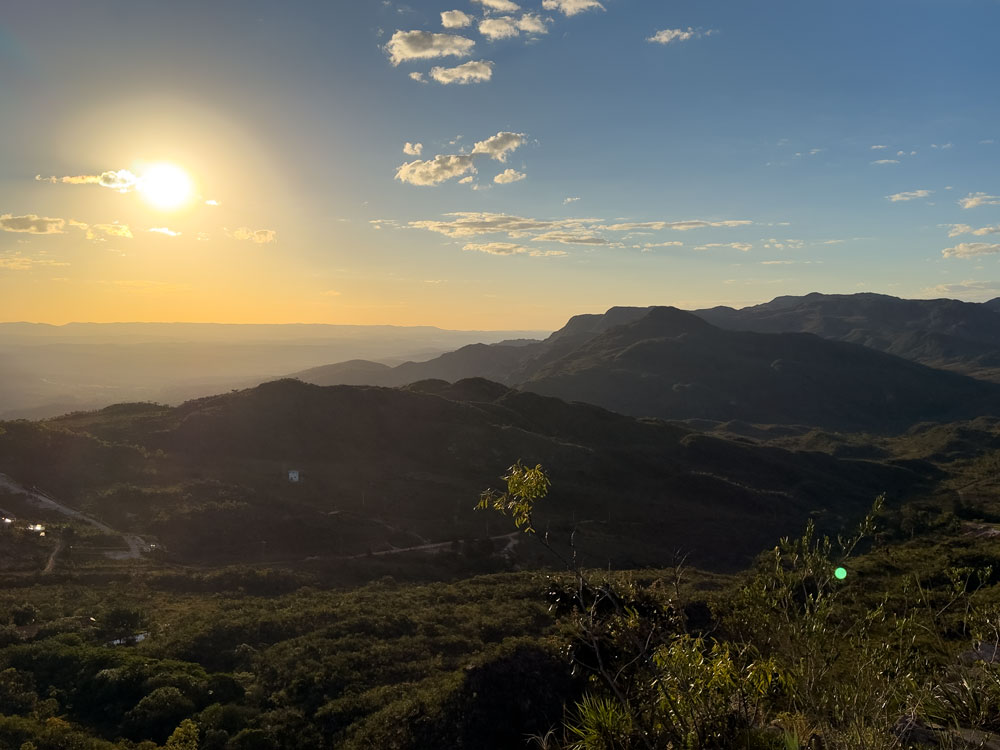 Übernachten an einem Aussichtspunkt in der Serra do Cipó