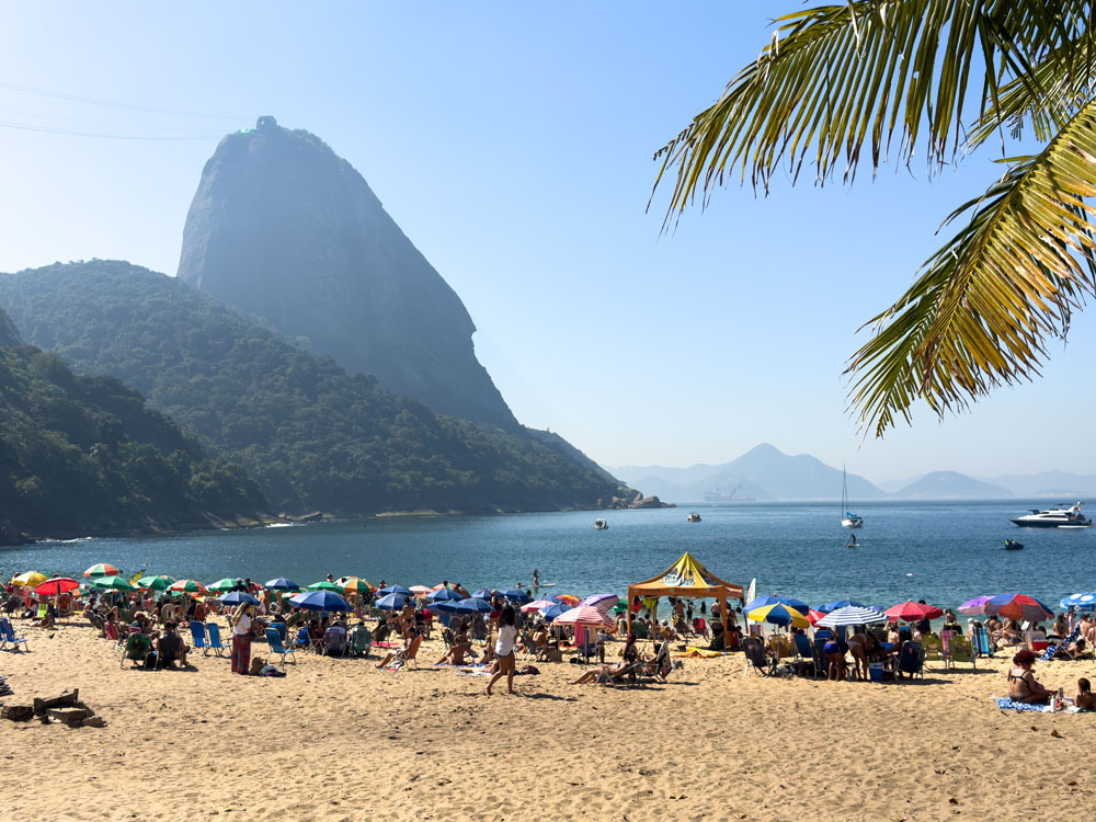 Blick vom Praia Vermelha auf den Zuckerhut